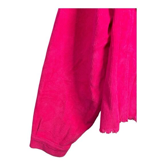 RACHEL‎ Rachel Roy Destructed Hem Corduroy Jacket in Lotus Pink Size XXL NWT - Picture 7 of 12